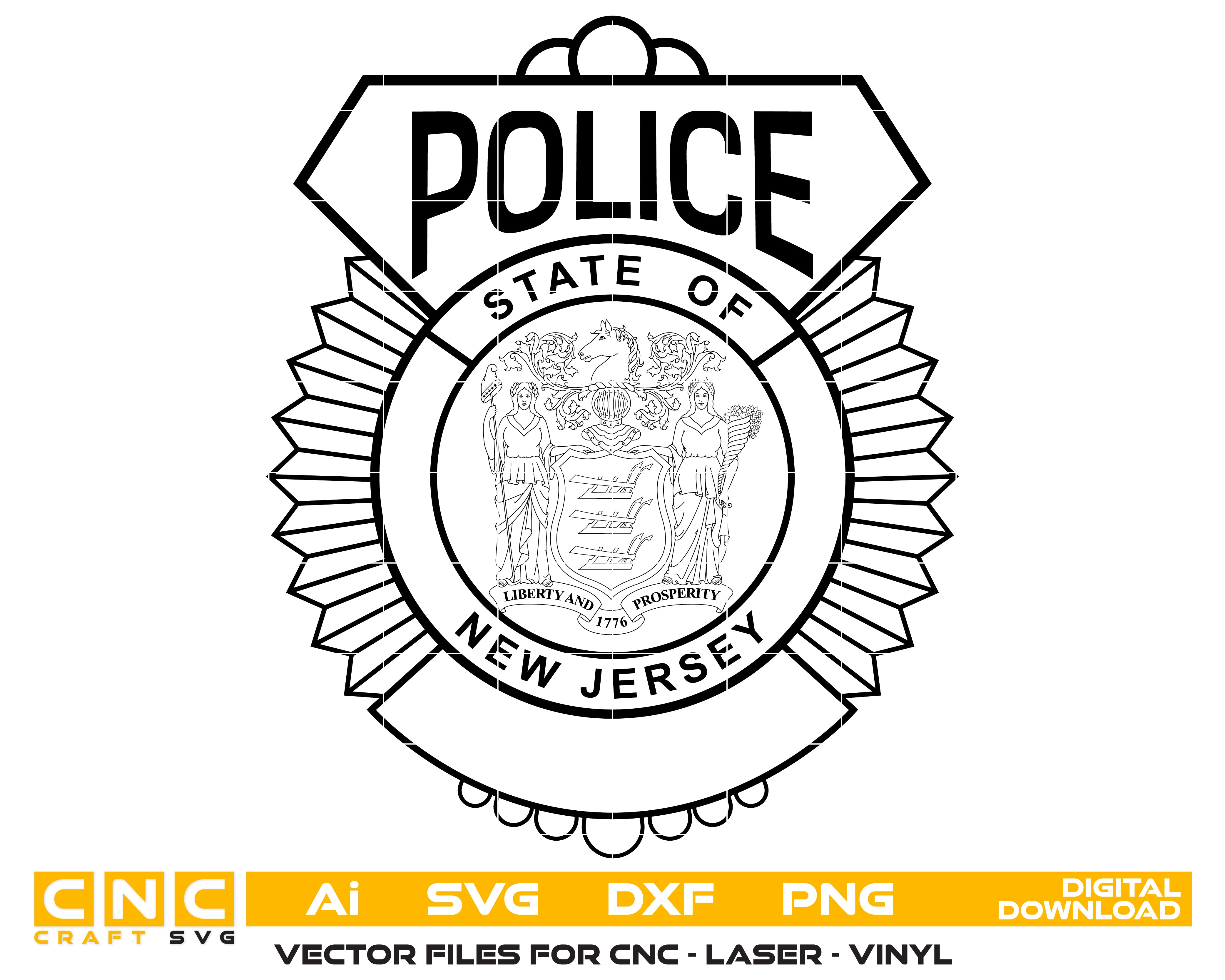 New Jersey Police Tie Clip Badge SVG
New Jersey Police Badge Vector
Law Enforcement Badge New Jersey
Police Tie Clip Badge SVG
New Jersey Police Emblem