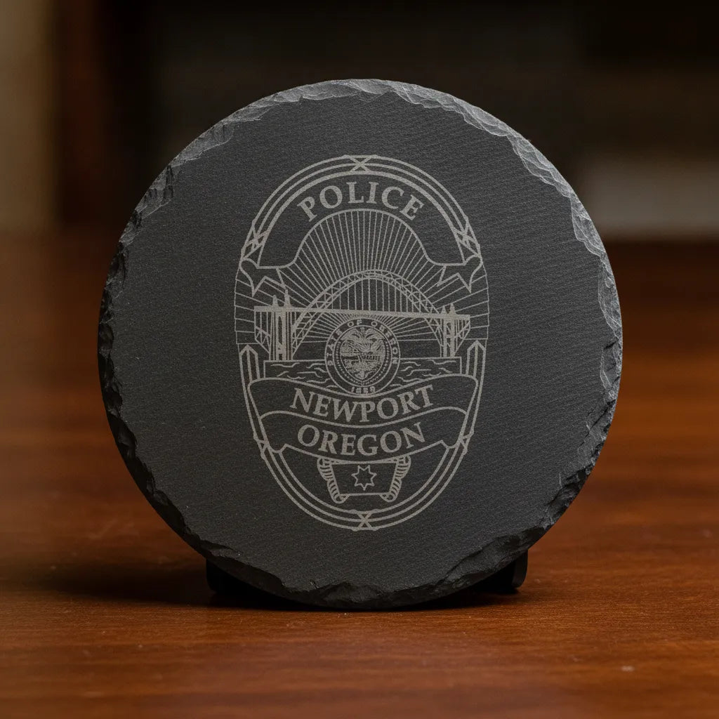 Newport OR Police Department Badge SVG
Oregon Law Enforcement Shield Vector
Yaquina Bay Bridge Engraving File
State of Oregon Seal Police Sign CNC File
Police Badge Shield Vector for Lasers