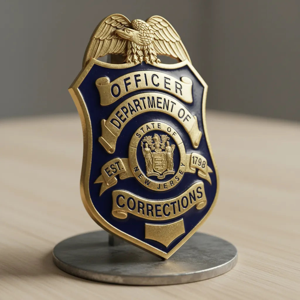 NJ Department of Corrections Officer Badge SVG for CNC
NJ DOC Badge Logo Vector for Laser Engraving
NJ Department of Corrections Emblem for Wood Carving
Professional NJ Corrections Officer Badge Vector Design
NJ DOC SVG Logo for CNC Router Projects