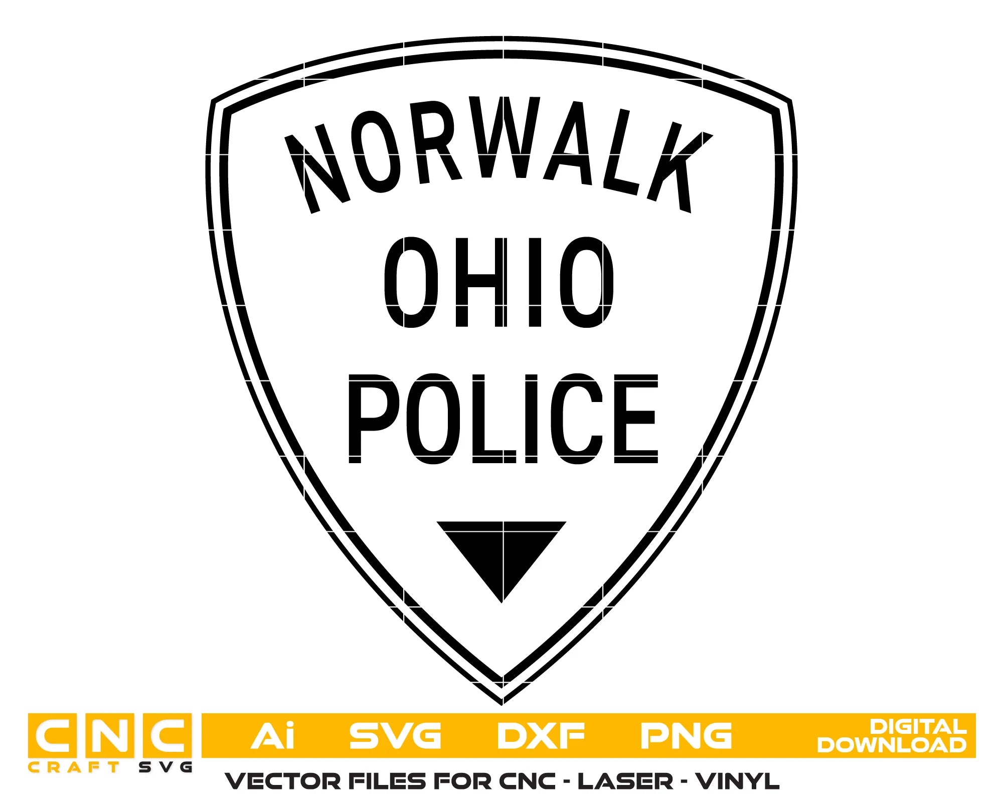 Norwalk Police Patch SVG Ohio Law Enforcement Vector
