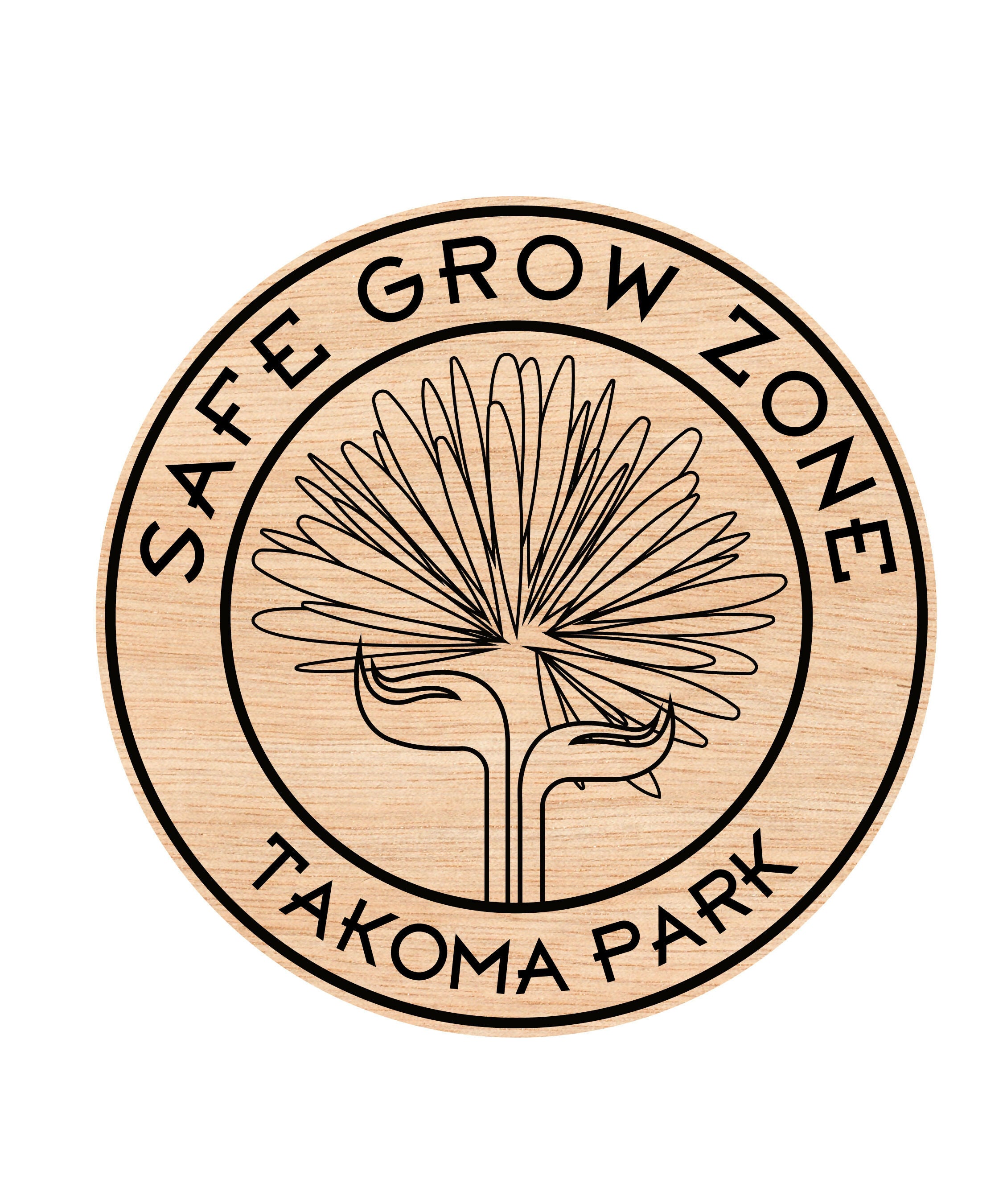 Safe Grow Zone Takoma Park Seal | SVG, AI, DXF, PNG Vector Art