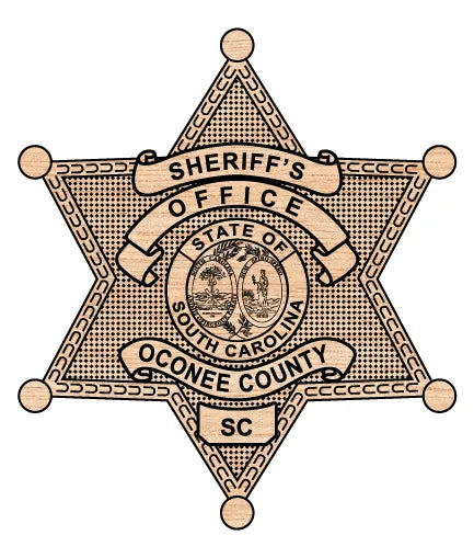 Oconee County Sheriff's Office Badge South Carolina SVG Sheriff Vector