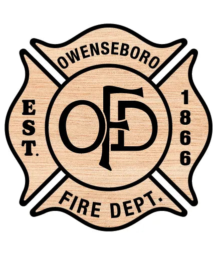 Owensboro Fire Department Badge Kentucky SVG Firefighter Vector