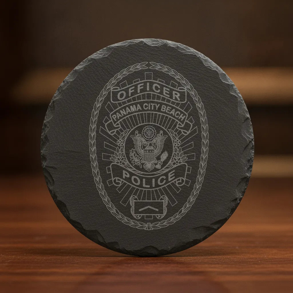 Panama City Beach Police Badge SVG
Florida Law Enforcement Shield Vector
Eagle Emblem Police Badge Engraving File
Laurel Wreath Cop Shield Sign CNC File
Police Officer Badge Vector for Lasers