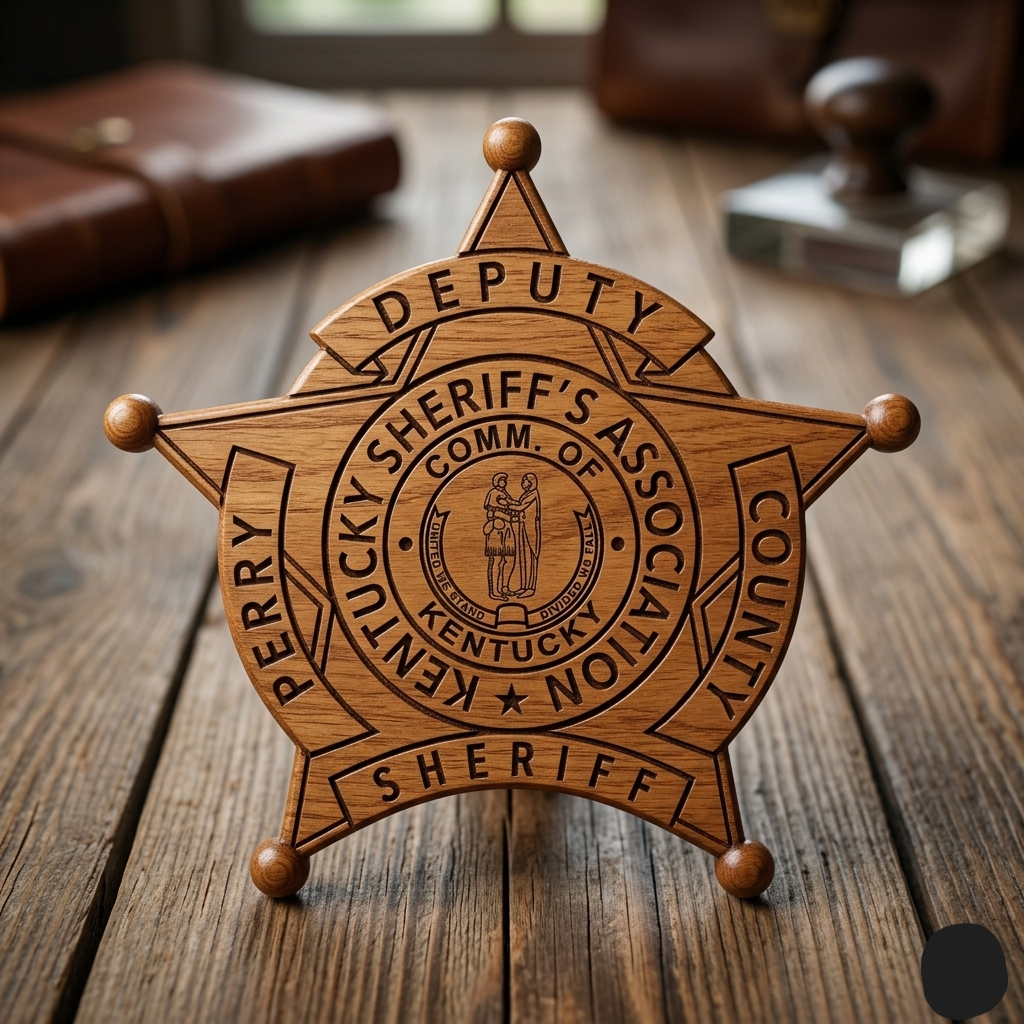 Perry County Kentucky Deputy Sheriff Badge SVG for CNC
Perry County KY Sheriff Star Vector for Laser Engraving
Perry County Kentucky Deputy Sheriff Emblem for Wood Carving
Professional Perry County KY Law Enforcement Badge Design
Perry County Sheriff SVG Logo for CNC Router Projects