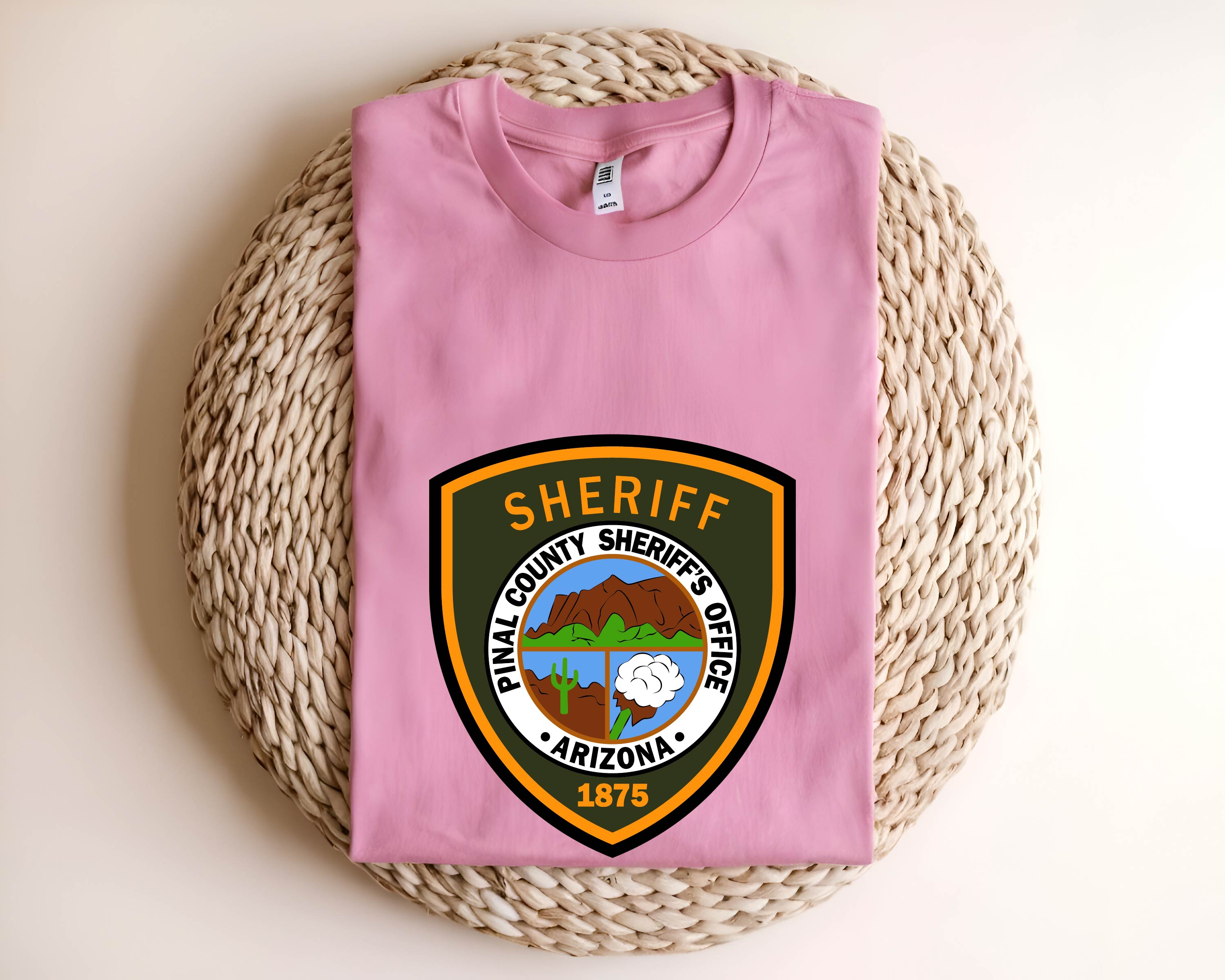 Pinal County Arizona Sheriff Color Badge SVG
Arizona State Full Color Shield Vector Design
Pinal County AZ SO Color Emblem for Printing