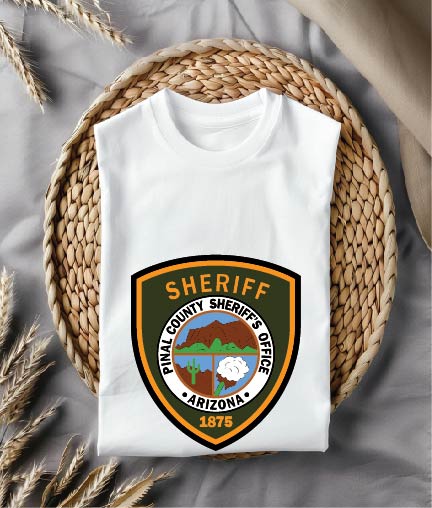 Pinal County Arizona Sheriff Color Badge SVG
Arizona State Full Color Shield Vector Design
Pinal County AZ SO Color Emblem for Printing