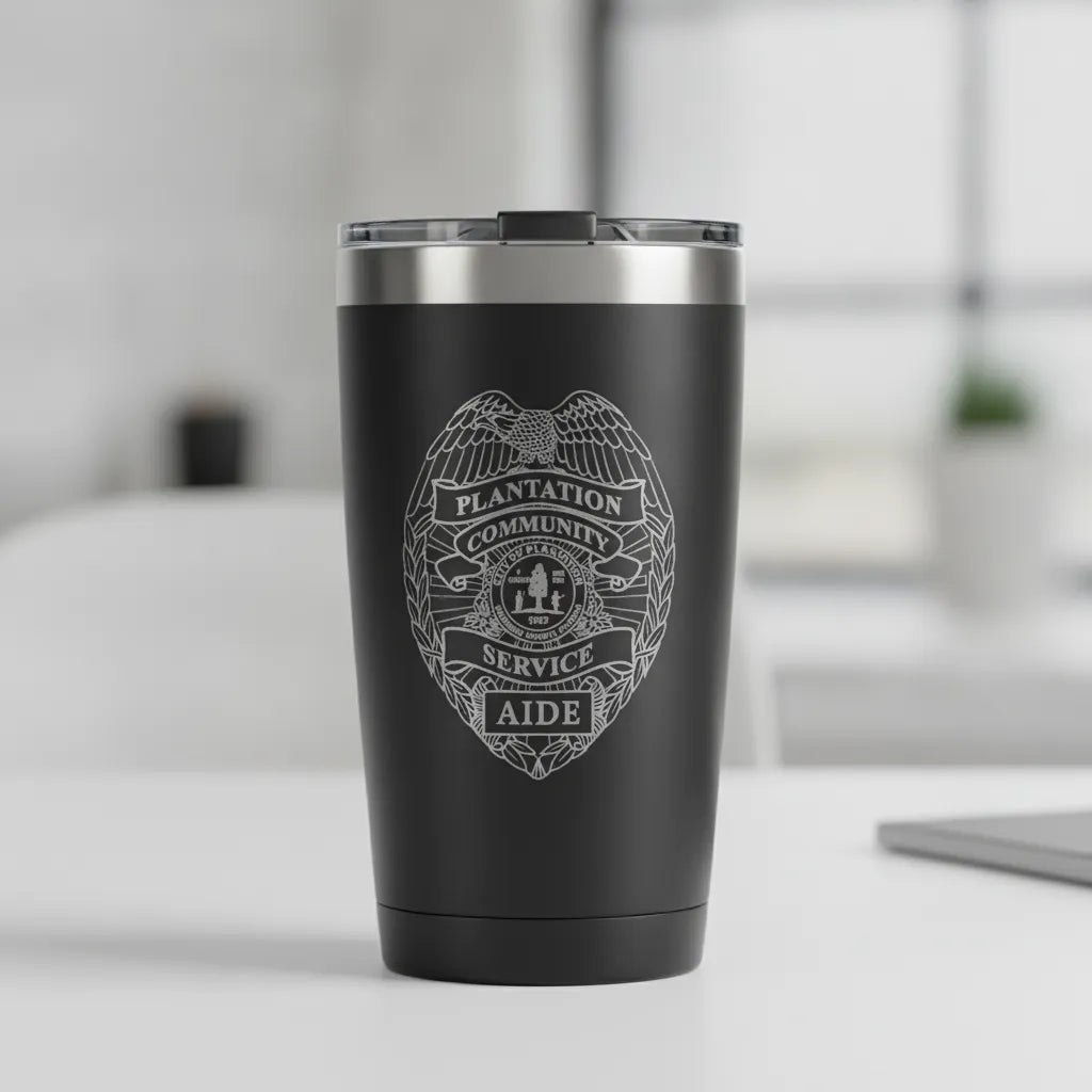 Plantation FL Community Service Aide Badge SVG
Florida Civic Service Shield Vector
City of Plantation Seal Engraving File
Eagle Topped Aide Badge Sign CNC File
Community Service Shield Vector for Lasers