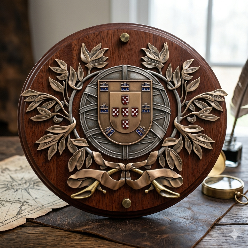 Portugal Coat of Arms SVG for CNC
Portugal National Emblem Vector for Laser Engraving
Portuguese Armillary Sphere Emblem for Wood Carving
Professional Portugal Coat of Arms Vector Design
Portugal SVG Emblem Logo for CNC Router Projects