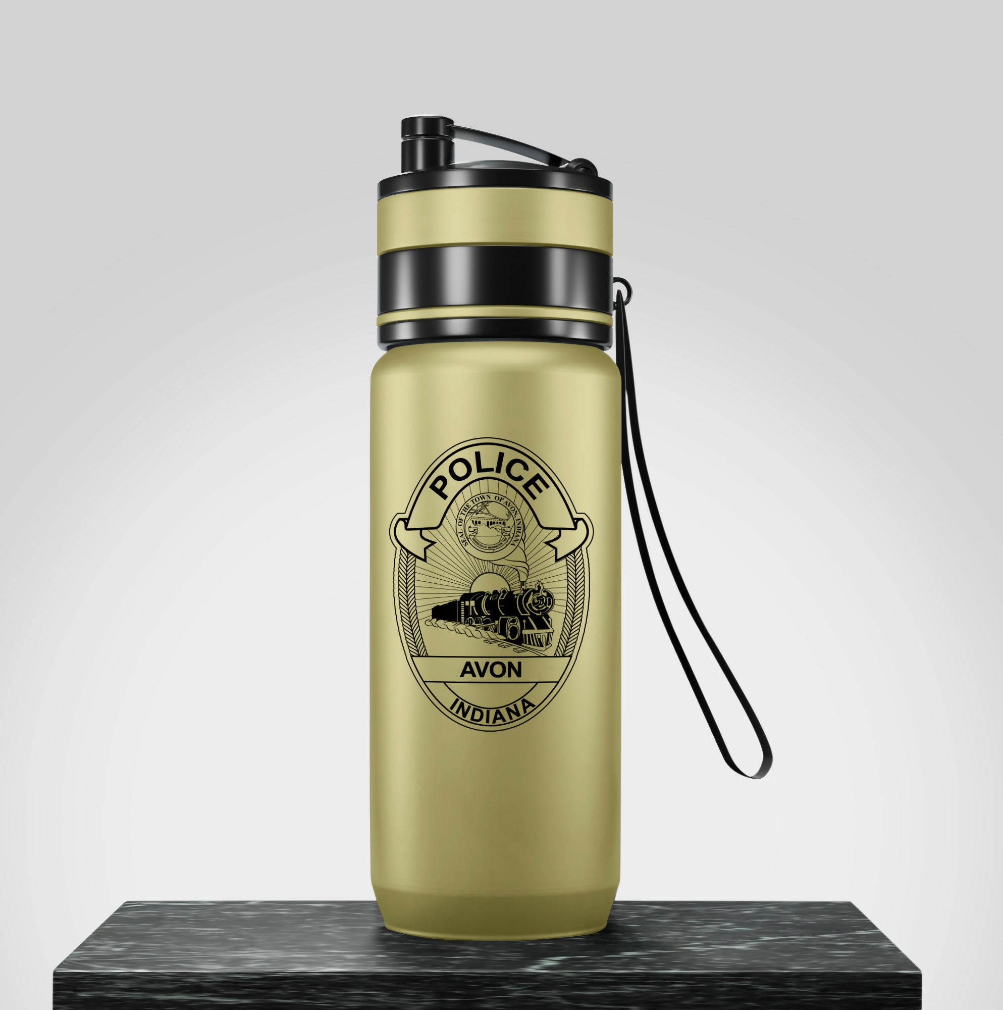 Avon Indiana Police Badge Tumbler