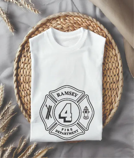 Ramsey Fire Department Patch SVG Firefighter Vector