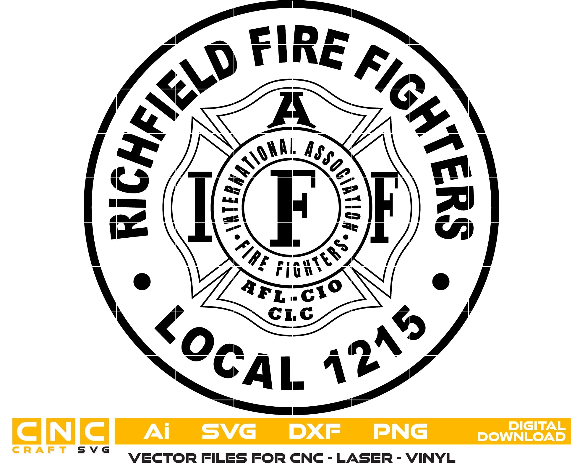 Richfield Firefighters Logo SVG Minnesota Firefighter Vector
