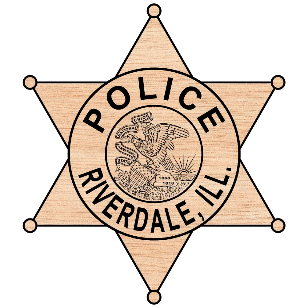 Riverdale Police Department Badge SVG Illinois Law Enforcement Vector