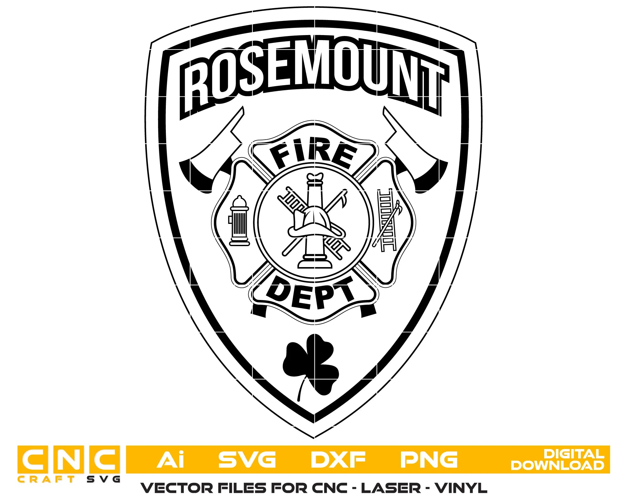 Rosemount Fire Department Patch SVG Minnesota Firefighter Vector