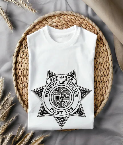 Roseville Police Department Explorer Post 108 Badge SVG Law Enforcement Vector