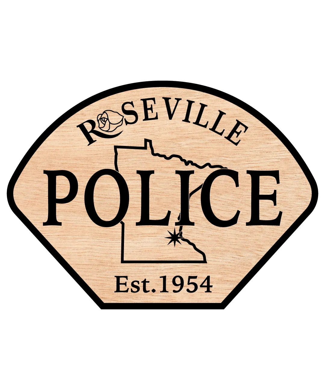 Roseville Police Patch Minnesota SVG Minnesota Law Enforcement Vector