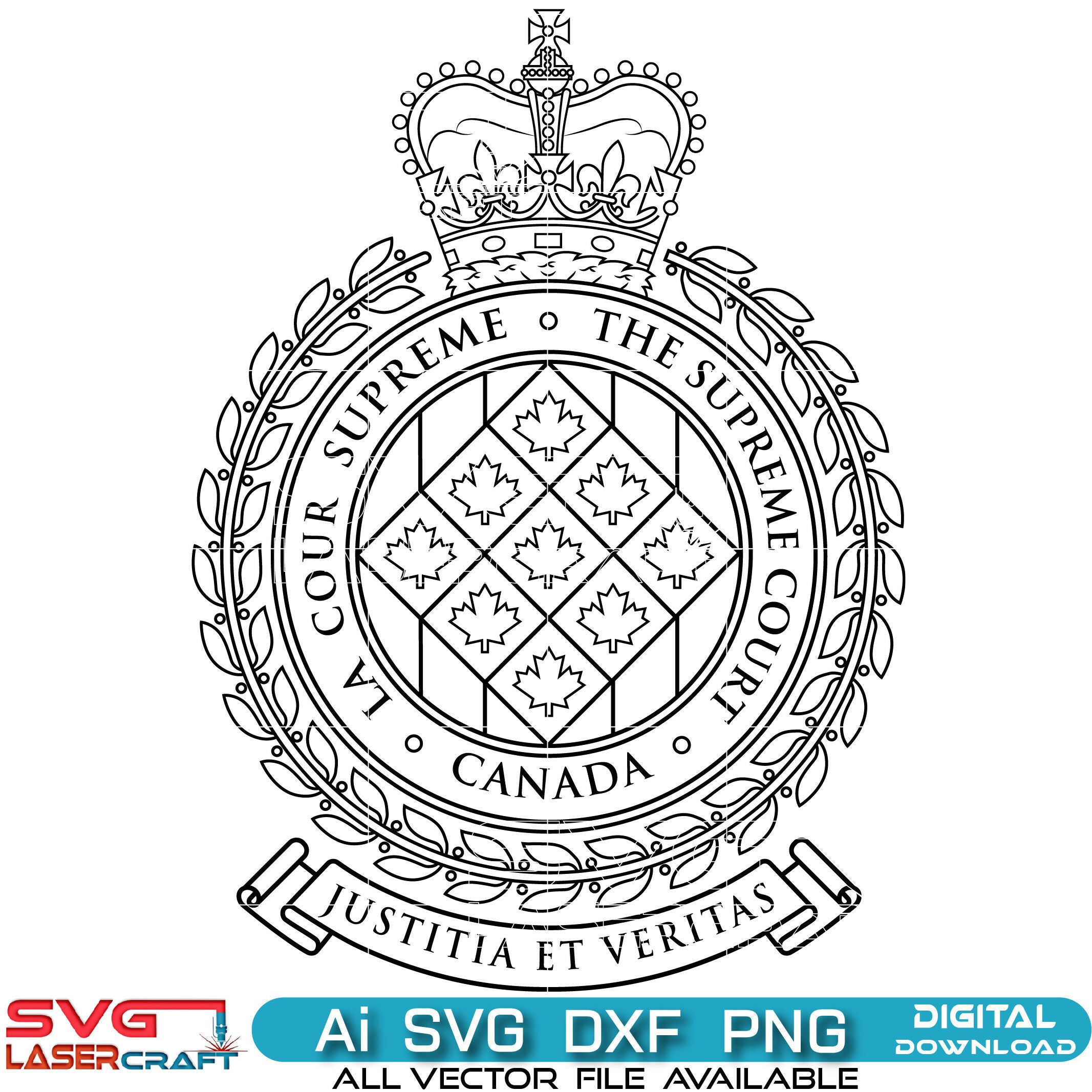 La Cour Supreme The Supreme Court Canada Badge-01