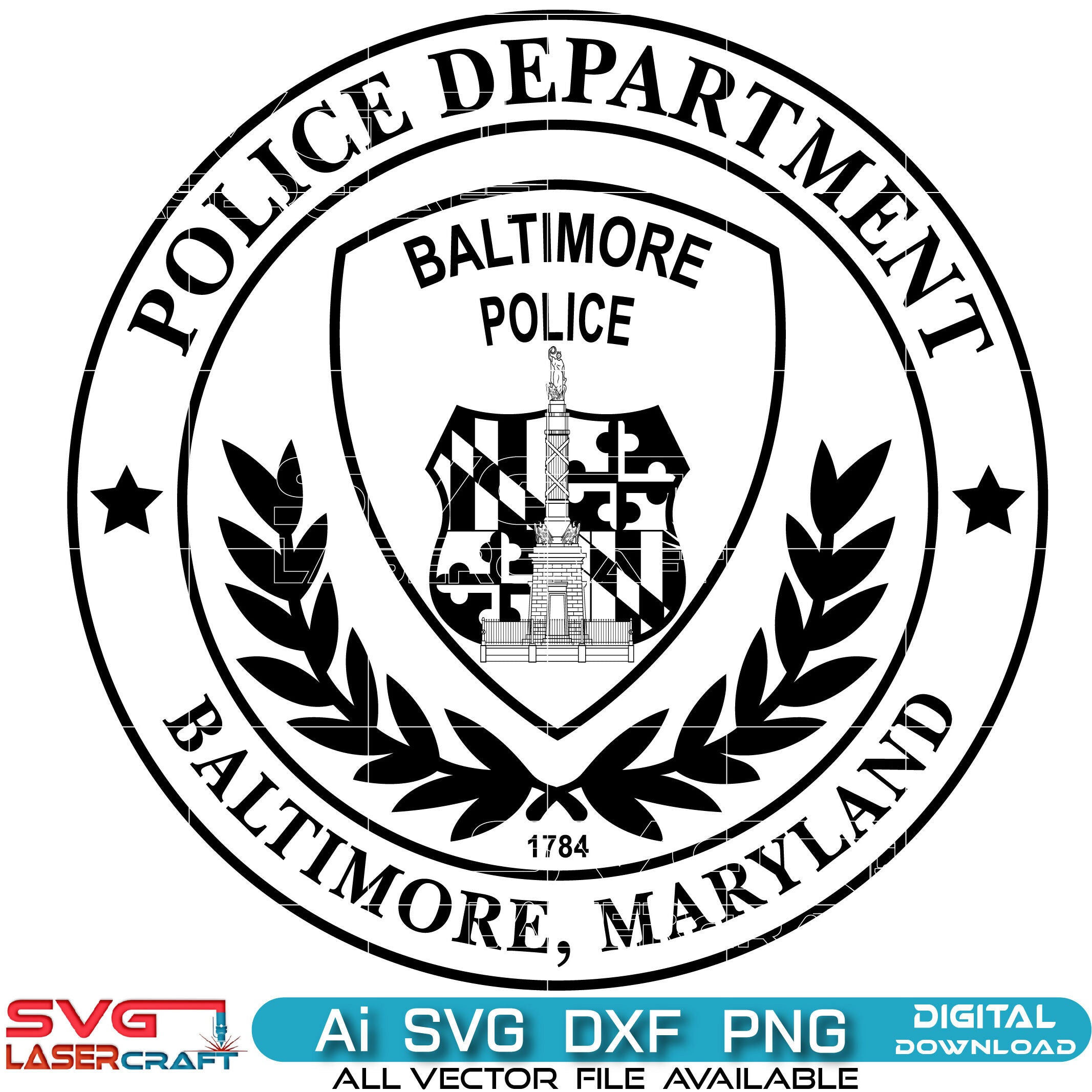 Baltimore,maryland Police Department seal
