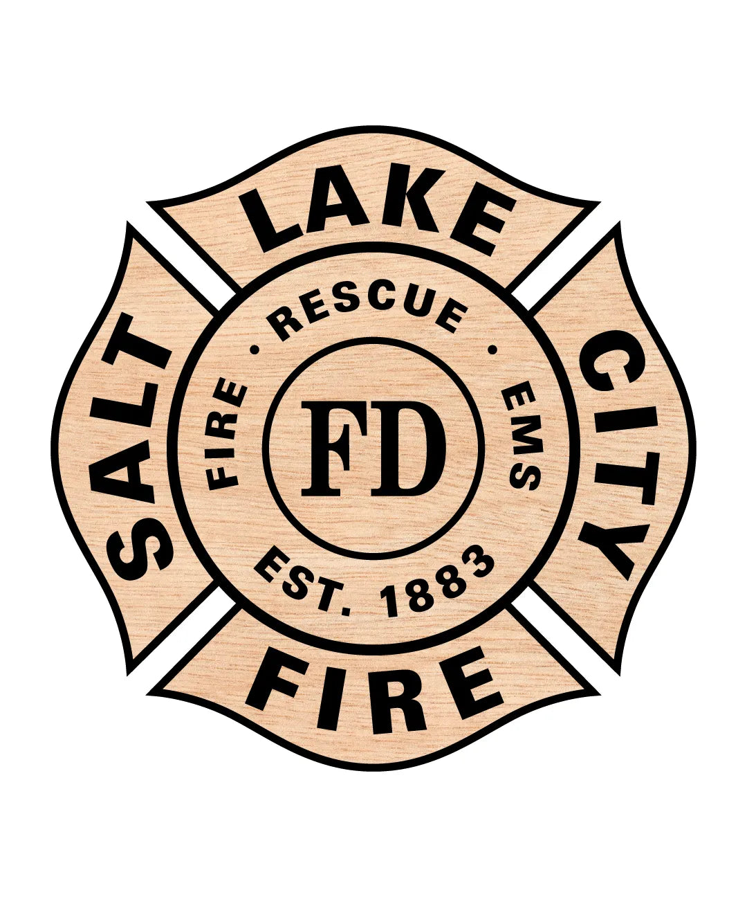 Salt Lake City Fire Department Logo SVG Utah Firefighter Vector