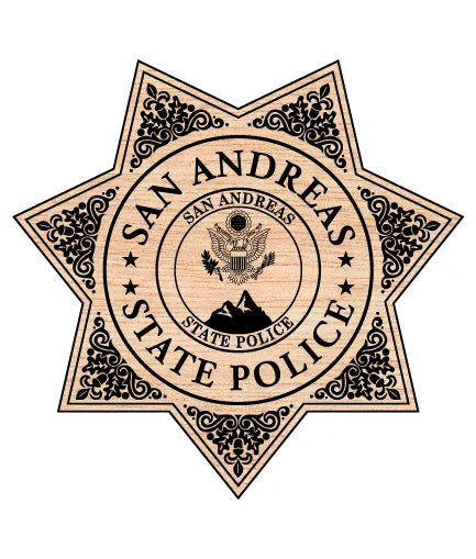 San Andreas State Police Badge SVG San Andreas Law Enforcement Vector