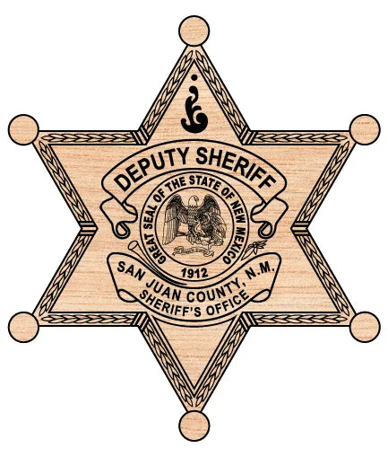 San Juan County Deputy Sheriff Badge New Mexico SVG Law Enforcement Vector
