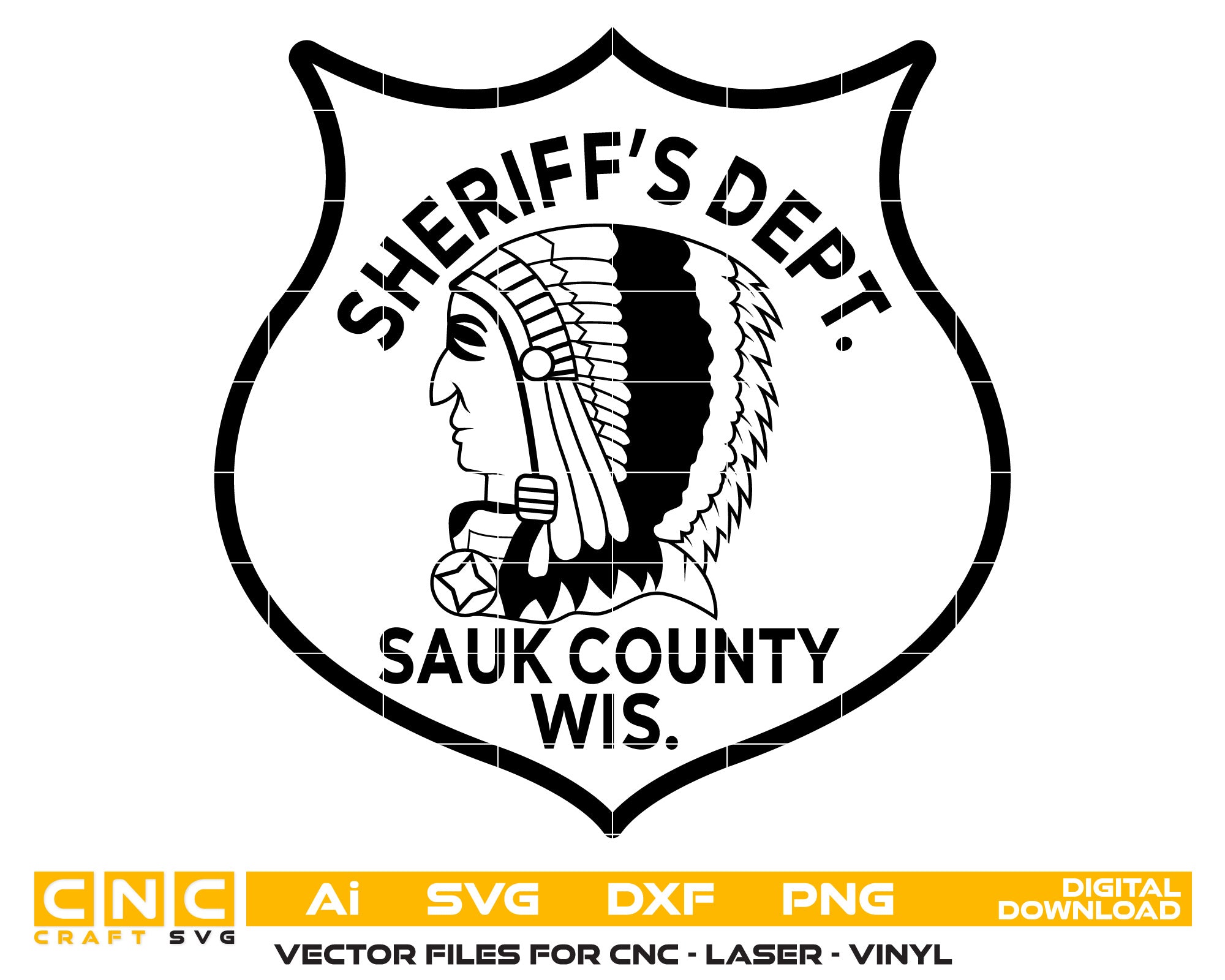 Sauk County Sheriff Badge SVG
Sauk County Sheriff Badge Vector
Law Enforcement Badge Sauk County
Sheriff Office Badge SVG
Sauk County Sheriff Emblem