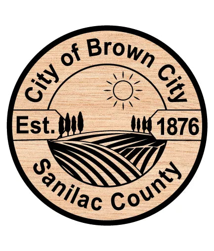 Seal of Brown City Michigan SVG Sanilac County Vector