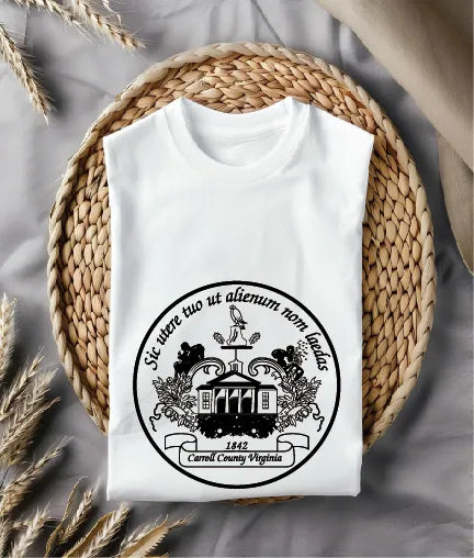Seal of Carroll County Virginia SVG Law Enforcement Vector