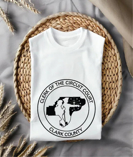 Seal of Clark County Clerk of Courts Indiana SVG Legal Vector