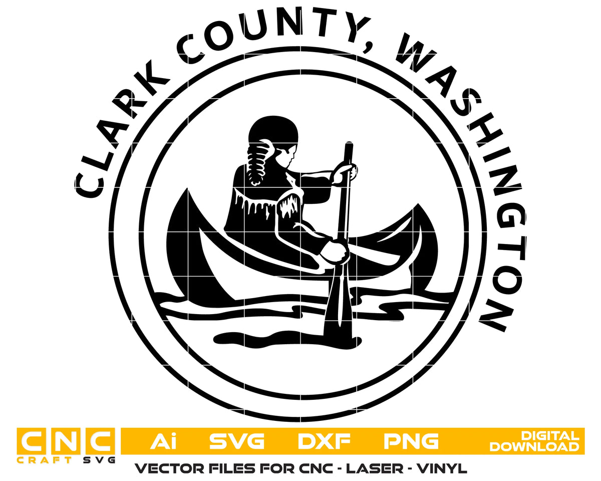 Seal of Clark County Washington SVG Government Vector