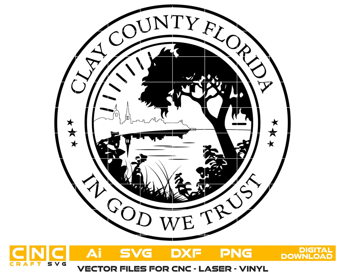 Seal of Clay County Florida SVG Government Vector