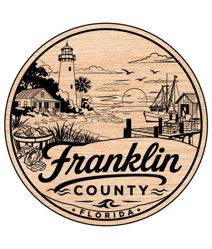 Seal Of Franklin County Florida SVG Lighthouse Coastal Vector
