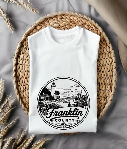 Seal Of Franklin County Florida SVG Lighthouse Coastal Vector