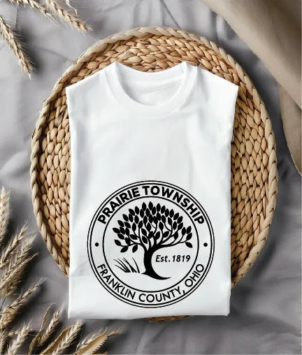 Seal Of Prairie Township Franklin County Ohio SVG Tree Emblem Vector