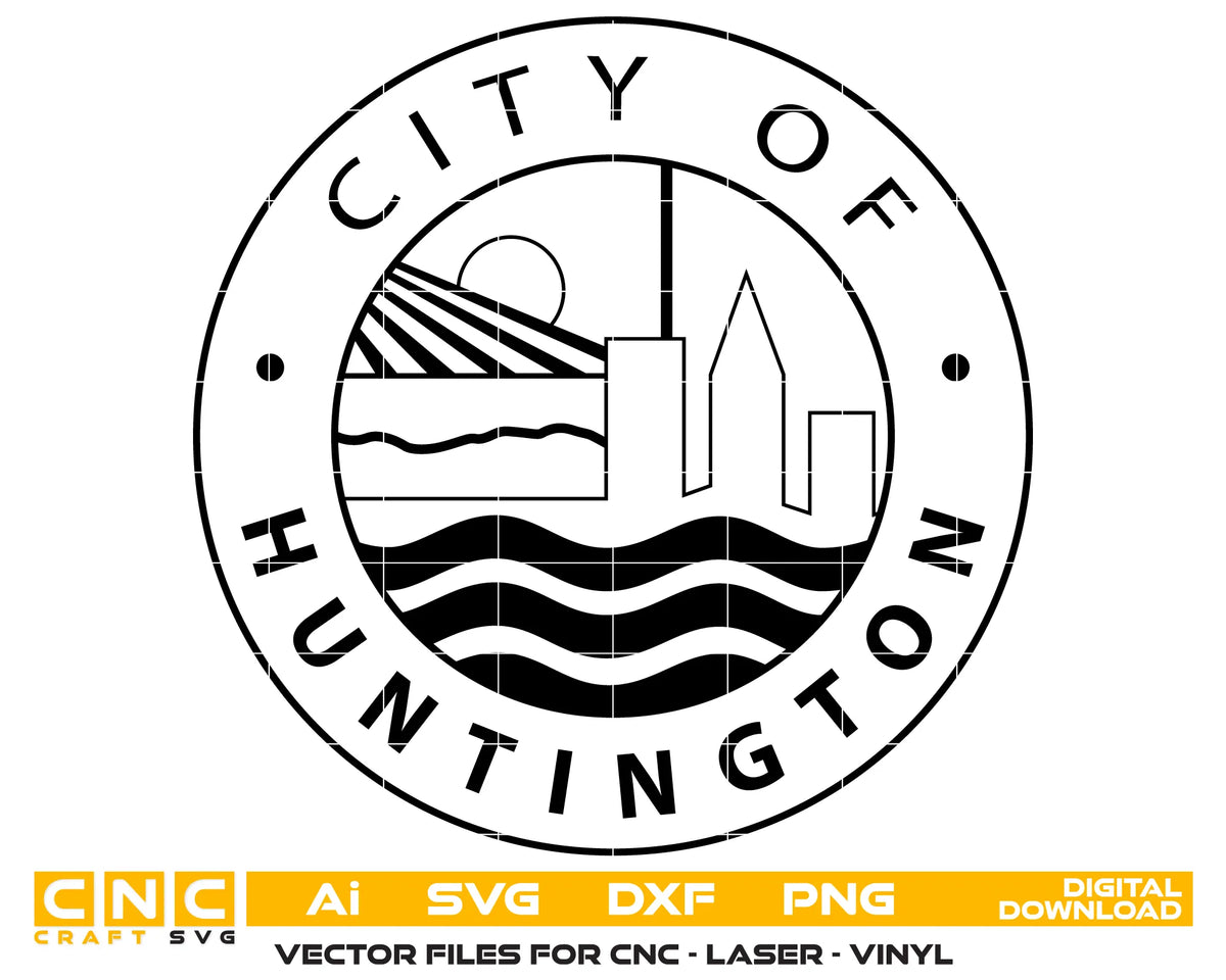 Seal of The City of Huntington West Virginia SVG Government Vector