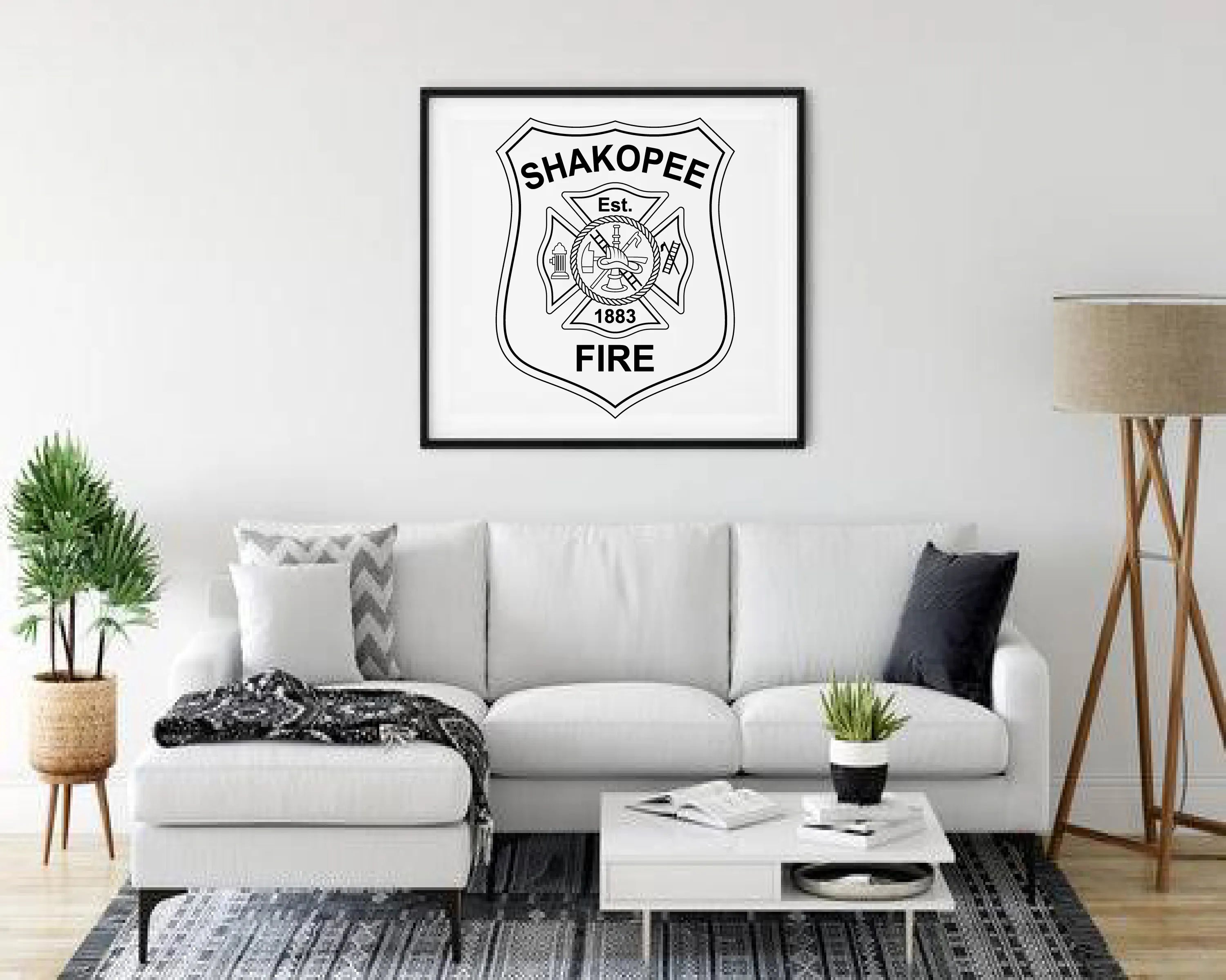 Shakopee Fire Department Patch SVG Minnesota Firefighter Vector