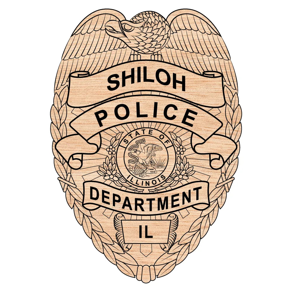 Shiloh Police Department Badge SVG Illinois Law Enforcement Vector