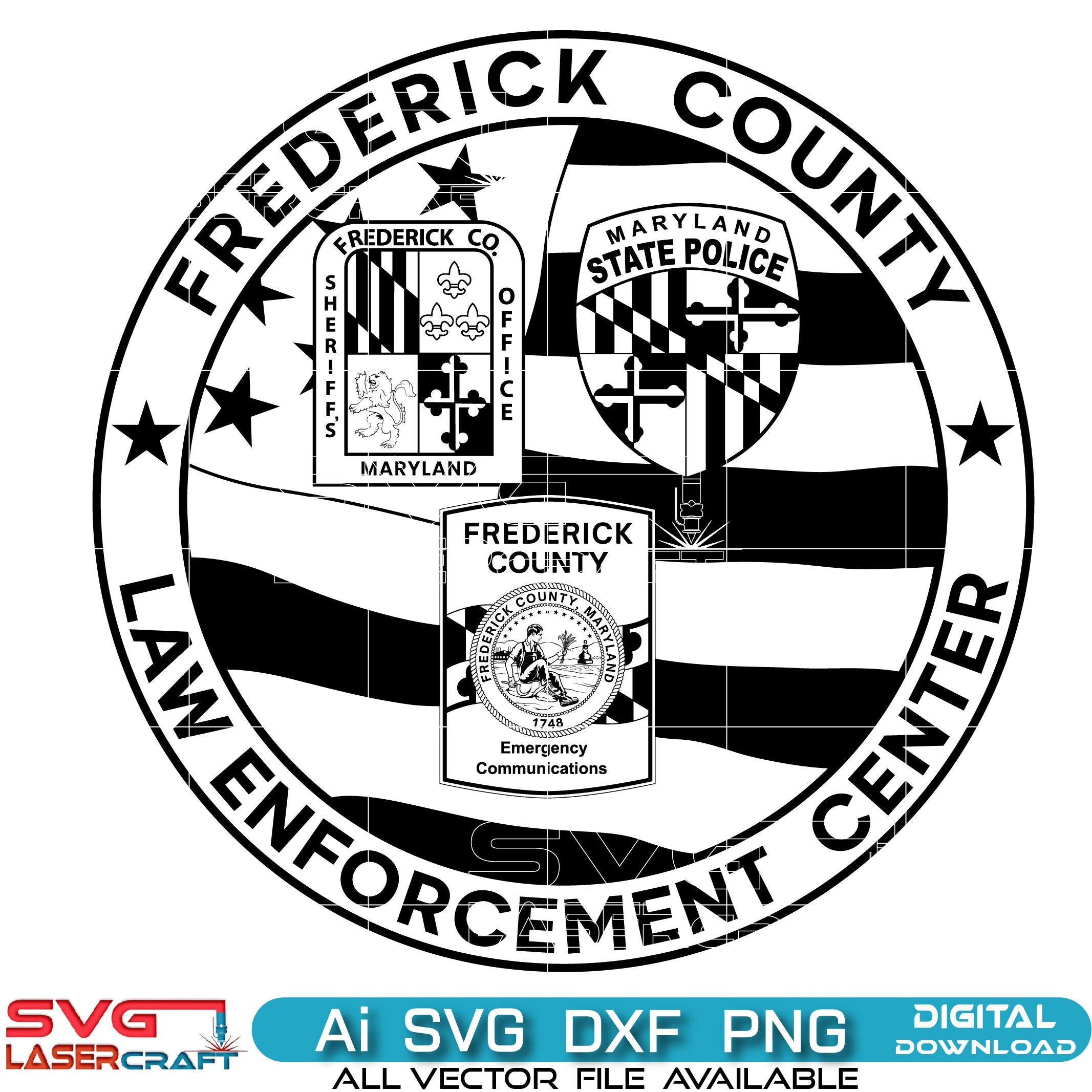 Frederick County Law Enforcement Center Badge