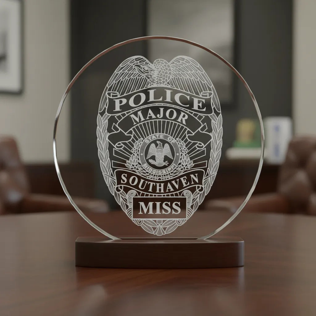 Southaven Police Major Badge SVG
Mississippi Law Enforcement Vector
Police Major Badge Engraving File
Southaven Police Sign CNC File
Major Badge Vector for Laser Cutting