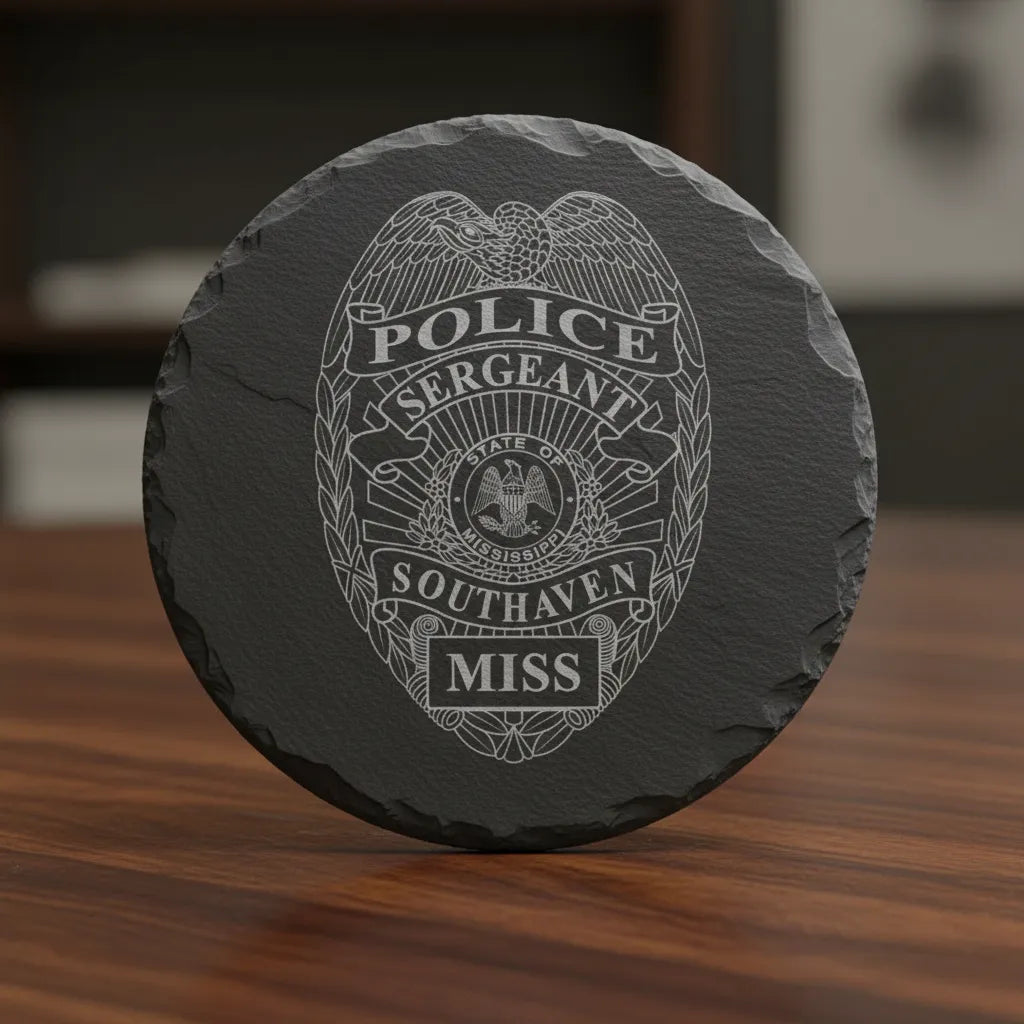 Southaven Police Sergeant Badge SVG
Mississippi Law Enforcement Vector
Police Sergeant Badge Engraving File
Southaven Police Sign CNC File
Sergeant Badge Vector for Laser Cutting