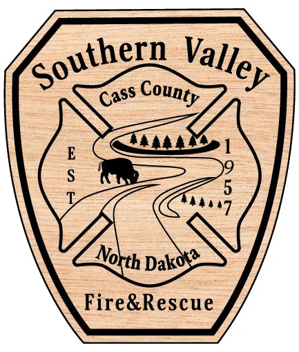 Southern Valley Fire Rescue Patch SVG North Dakota Firefighter Vector
