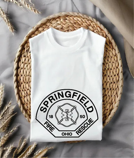 Springfield Fire Rescue Division Patch SVG Ohio Firefighter Vector