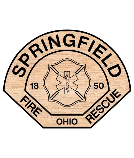 Springfield Fire Rescue Division Patch SVG Ohio Firefighter Vector
