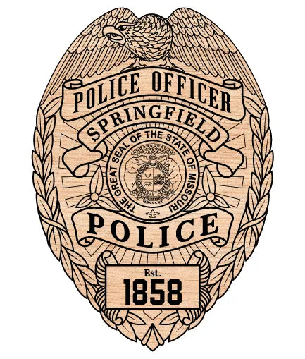 Springfield Police Officer Badge SVG Missouri Law Enforcement Vector