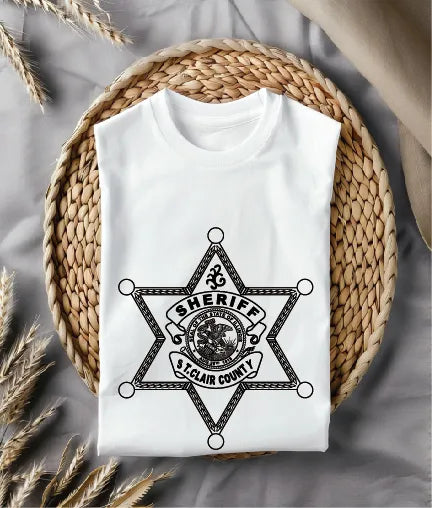 St. Clair County Sheriff Office Badge SVG Illinois Law Enforcement Vector