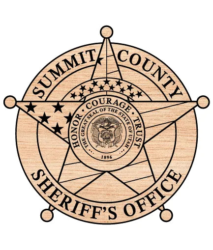 Summit County Sheriff's Office Badge Utah SVG Law Enforcement Vector