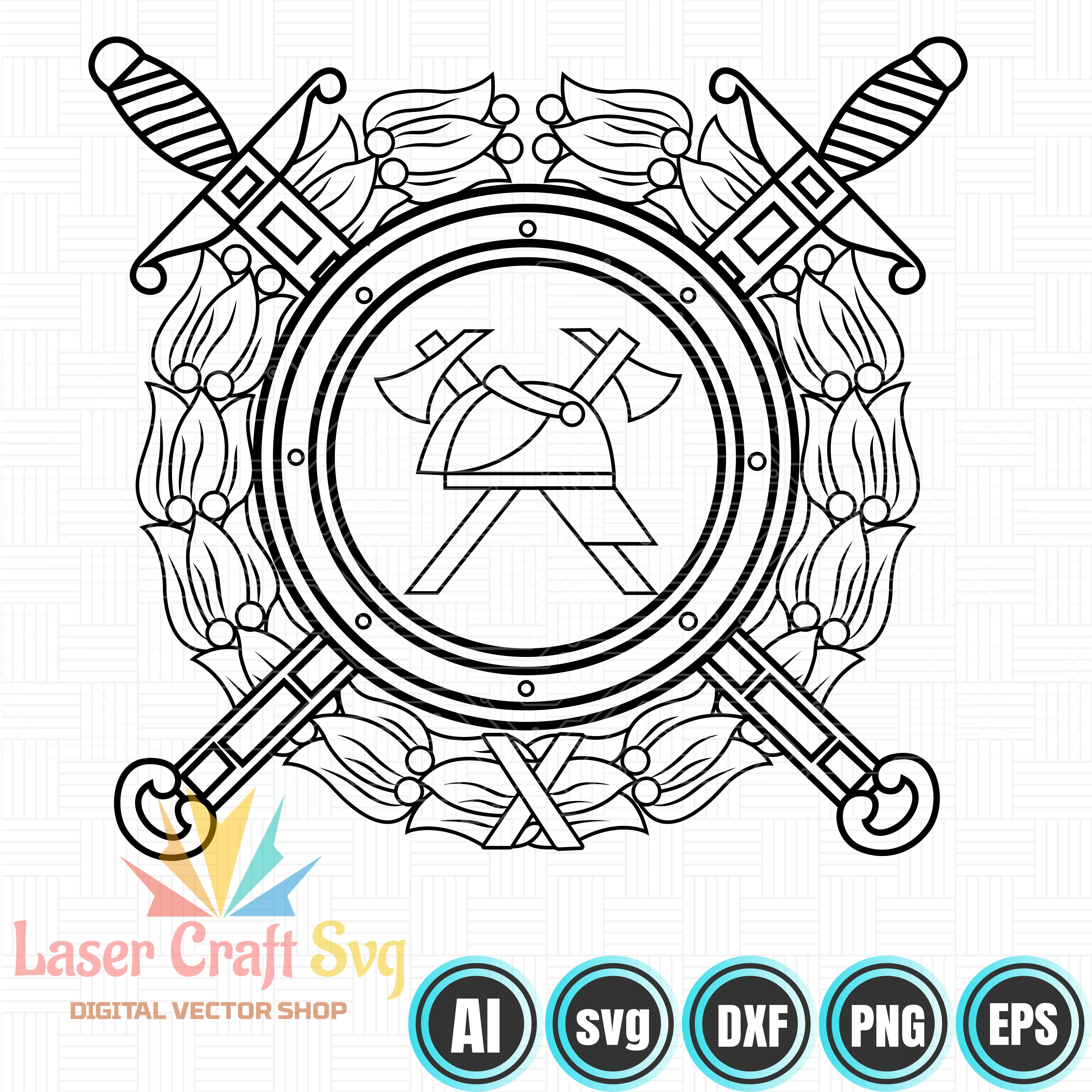 Emblem of the Russian State Fire Service Badge-01