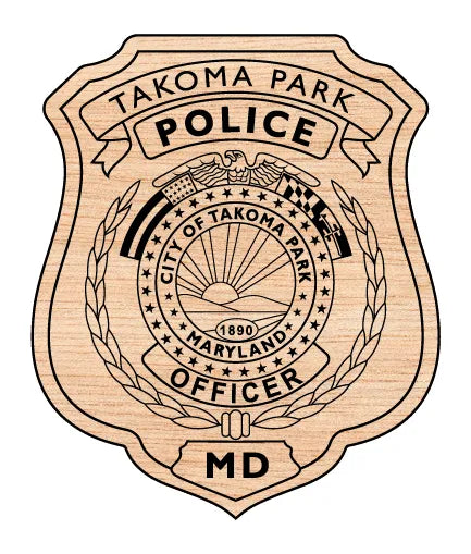 Takoma Park Police Officer Badge SVG Maryland Law Enforcement Vector