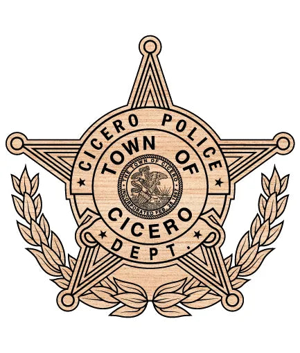 Town of Cicero Police Dept Badge SVG Illinois Law Enforcement Vector