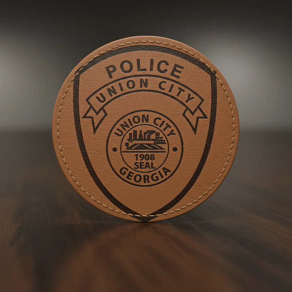 Union City Police Patch SVG
Georgia Law Enforcement Vector Design
Police Shield Patch Engraving File
Union City GA Police Sign CNC File
1908 City Seal Vector for Laser Cutting